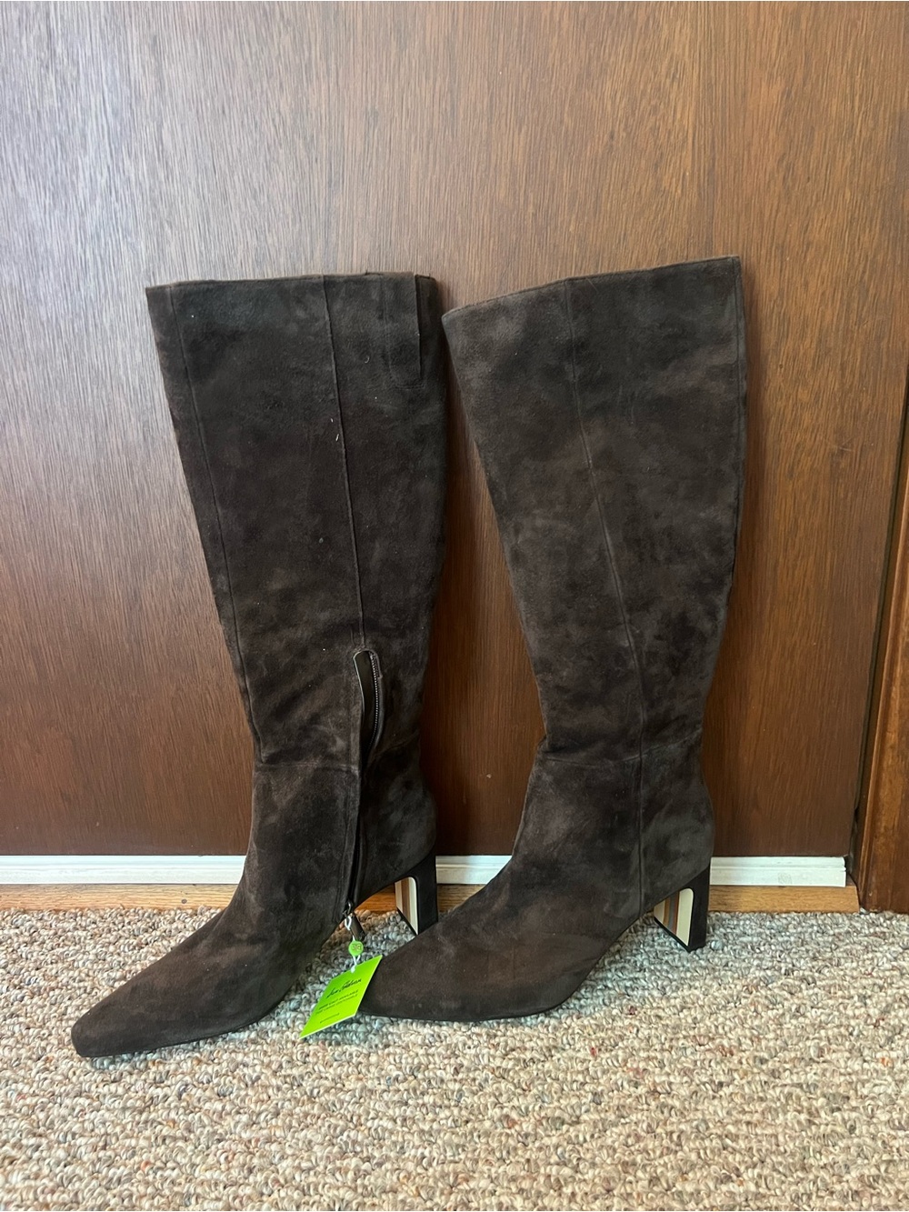 Sam Edelman Dark Brown Tall Suede Knee-High Boot NWT - Picture 4 of 7
